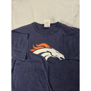 Denver Broncos Shirt Mens XL Blue NFL Football Ed McCaffrey 87 Tee Players